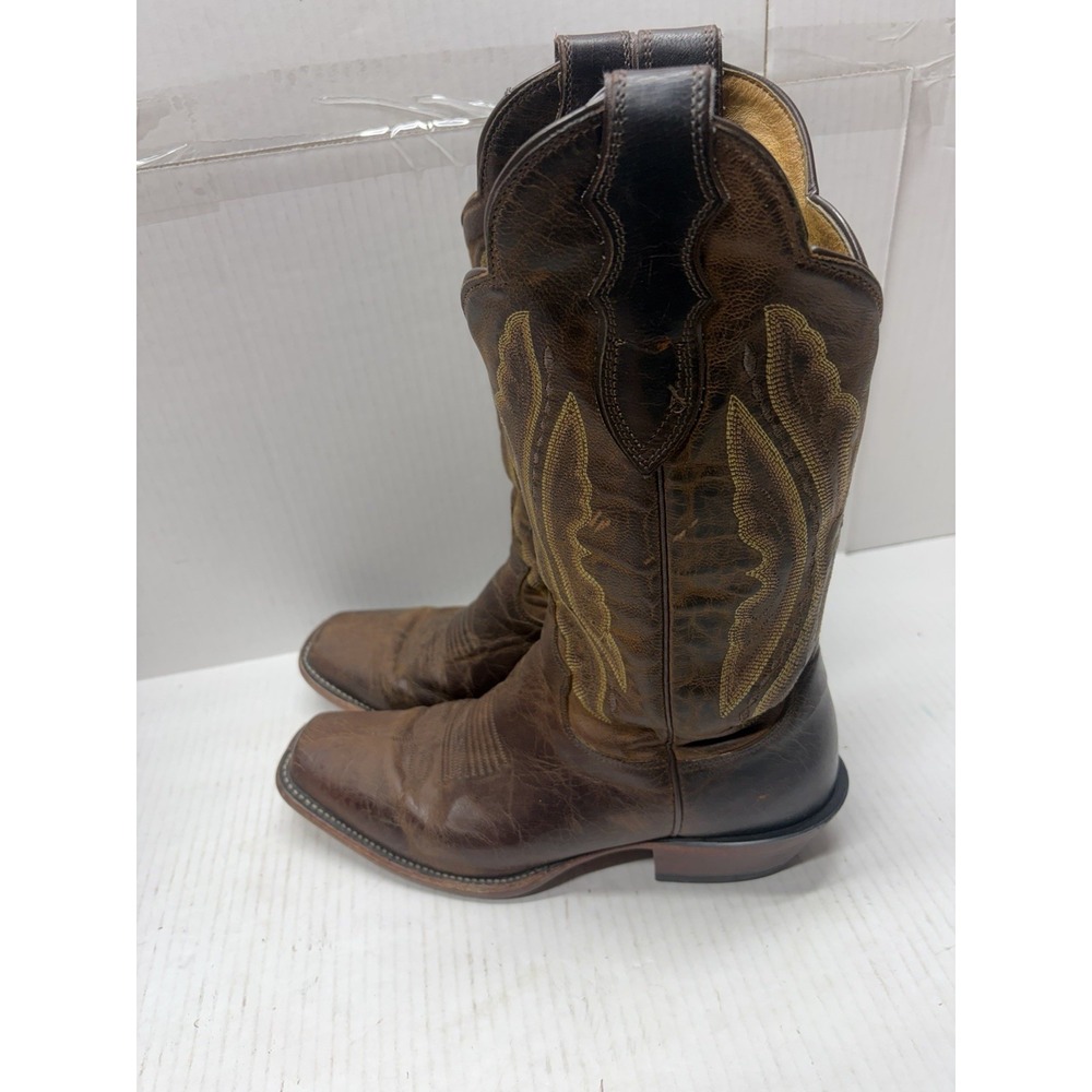 Justin Women's 7.5 B Cowboy Western Brown Leather Boots